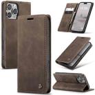 For iPhone 16 Pro CaseMe 013 Multifunctional Horizontal Flip Leather Phone Case(Coffee) - 1