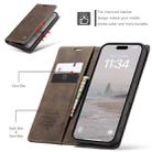 For iPhone 16 Pro CaseMe 013 Multifunctional Horizontal Flip Leather Phone Case(Coffee) - 3