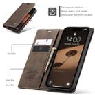 For iPhone 16e CaseMe 013 Multifunctional Horizontal Flip Leather Phone Case(Coffee) - 3