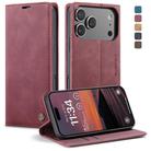 For iPhone 17 Pro Max CaseMe 013 Multifunctional Horizontal Flip Leather Phone Case(Red) - 1