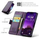 For iPhone 16 Pro Max CaseMe 023 Butterfly Buckle Litchi Texture RFID Anti-theft Leather Phone Case(Purple) - 2