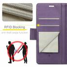 For iPhone 16 Pro CaseMe 023 Butterfly Buckle Litchi Texture RFID Anti-theft Leather Phone Case(Purple) - 3