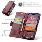 For iPhone 16 CaseMe 023 Butterfly Buckle Litchi Texture RFID Anti-theft Leather Phone Case(Red) - 2