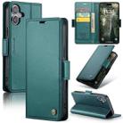 For iPhone 16 CaseMe 023 Butterfly Buckle Litchi Texture RFID Anti-theft Leather Phone Case(Green) - 1