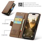 For iPhone 16 CaseMe 023 Butterfly Buckle Litchi Texture RFID Anti-theft Leather Phone Case(Brown) - 2