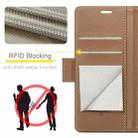 For iPhone 16 Plus CaseMe 023 Butterfly Buckle Litchi Texture RFID Anti-theft Leather Phone Case(Brown) - 3