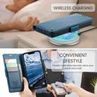 For iPhone 16e CaseMe 023 Butterfly Buckle Litchi Texture RFID Anti-theft Leather Phone Case(Blue) - 3
