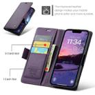 For iPhone 16e CaseMe 023 Butterfly Buckle Litchi Texture RFID Anti-theft Leather Phone Case(Purple) - 2