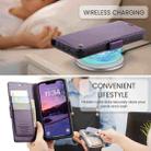 For iPhone 16e CaseMe 023 Butterfly Buckle Litchi Texture RFID Anti-theft Leather Phone Case(Purple) - 3