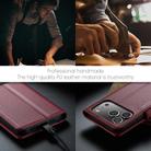 For iPhone 17 Pro CaseMe 023 Butterfly Buckle Litchi Texture RFID Anti-theft Leather Phone Case(Red) - 4