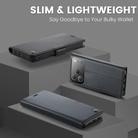 For iPhone 17 Pro Max CaseMe 023 Butterfly Buckle Litchi Texture RFID Anti-theft Leather Phone Case(Black) - 3