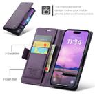 For iPhone 17 Pro Max CaseMe 023 Butterfly Buckle Litchi Texture RFID Anti-theft Leather Phone Case(Purple) - 2