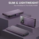 For iPhone 17 Pro Max CaseMe 023 Butterfly Buckle Litchi Texture RFID Anti-theft Leather Phone Case(Purple) - 3