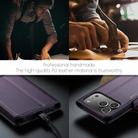 For iPhone 17 Pro Max CaseMe 023 Butterfly Buckle Litchi Texture RFID Anti-theft Leather Phone Case(Purple) - 4