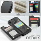 For iPhone 16 Pro Max CaseMe C22 Card Slots Holder RFID Anti-theft Phone Case(Black) - 3