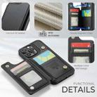 For iPhone 16 Pro CaseMe C22 Card Slots Holder RFID Anti-theft Phone Case(Black) - 3