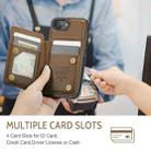 For iPhone 16e CaseMe C22 Card Slots Holder RFID Anti-theft Phone Case(Brown) - 3