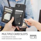 For iPhone 16e CaseMe C22 Card Slots Holder RFID Anti-theft Phone Case(Black) - 3