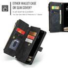 For iPhone 16 Pro CaseMe C30 Card Slots Zipper Wallet Leather Phone Case(Black) - 3