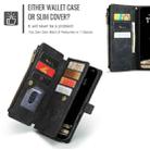 For iPhone 16 Pro Max CaseMe C30 Card Slots Zipper Wallet Leather Phone Case(Black) - 3