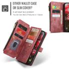 For iPhone 16 Pro Max CaseMe C30 Card Slots Zipper Wallet Leather Phone Case(Red) - 3