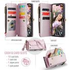 For iPhone 16 Pro Max CaseMe C36 Card Slots Zipper Wallet RFID Anti-theft Leather Phone Case(Pink) - 2