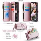 For iPhone 16 Pro CaseMe C36 Card Slots Zipper Wallet RFID Anti-theft Leather Phone Case(Pink) - 2