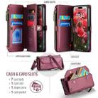 For iPhone 16 Pro CaseMe C36 Card Slots Zipper Wallet RFID Anti-theft Leather Phone Case(Red) - 2