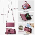 For iPhone 16 CaseMe C36 Card Slots Zipper Wallet RFID Anti-theft Leather Phone Case(Red) - 3