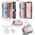 For iPhone 16e CaseMe C36 Card Slots Zipper Wallet RFID Anti-theft Leather Phone Case(Pink) - 2