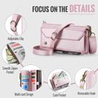 For iPhone 16e CaseMe C36 Card Slots Zipper Wallet RFID Anti-theft Leather Phone Case(Pink) - 3