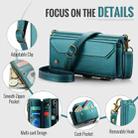 For iPhone 16e CaseMe C36 Card Slots Zipper Wallet RFID Anti-theft Leather Phone Case(Blue) - 3