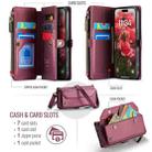 For iPhone 17 Pro CaseMe C36 Card Slots Zipper Wallet RFID Anti-theft Leather Phone Case(Red) - 2