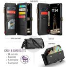 For iPhone 17 Pro Max CaseMe C36 Card Slots Zipper Wallet RFID Anti-theft Leather Phone Case(Black) - 2
