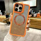 For iPhone 12 Pro CD-grain Gradient Glitter Magsafe Acrylic Hybrid TPU Phone Case(Orange) - 1