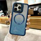 For iPhone 12 Pro CD-grain Gradient Glitter Magsafe Acrylic Hybrid TPU Phone Case(Blue) - 1