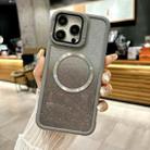 For iPhone 12 Pro MaX CD-grain Gradient Glitter Magsafe Acrylic Hybrid TPU Phone Case(Grey) - 1