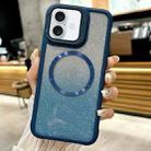 For iPhone 16 Plus CD-grain Gradient Glitter Magsafe Acrylic Hybrid TPU Phone Case(Blue) - 1