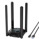 WAVLINK WN695X2 AX5400 USB WiFi 6 Dongle 4 Antennas Receiver Tri-Band Wireless Adapter - 1