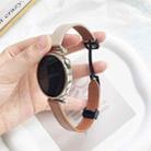 For Samsung Galaxy Watch3 41mm Slim Magnetic Buckle 20mm Microfiber Leather Watch Band(Aimaorange+Cream Apricot) - 3