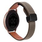 For Samsung Galaxy Watch Active Slim Magnetic Buckle 20mm Microfiber Leather Watch Band(Caramel Macchiato) - 1