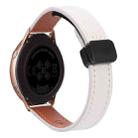 For Samsung Galaxy Watch Active Slim Magnetic Buckle 20mm Microfiber Leather Watch Band(Apricot) - 1