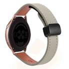 For Samsung Galaxy Watch Active Slim Magnetic Buckle 20mm Microfiber Leather Watch Band(Calf Elephant Gray) - 1