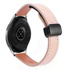 For Samsung Galaxy Watch 42mm Slim Magnetic Buckle 20mm Microfiber Leather Watch Band(Sakura Pink) - 1