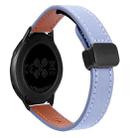 For Samsung Gear S2 Classic Slim Magnetic Buckle 20mm Microfiber Leather Watch Band(Lavender) - 1