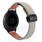 For Samsung Gear S2 Classic Slim Magnetic Buckle 20mm Microfiber Leather Watch Band(Calf Elephant Gray) - 1