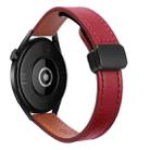 For Huawei Watch GT 3 42mm Slim Magnetic Buckle 20mm Microfiber Leather Watch Band(Wine Red) - 1