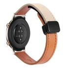 For Huawei Watch GT 2 42mm Slim Magnetic Buckle 20mm Microfiber Leather Watch Band(Orange+Creamy Apricot) - 1