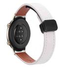 For Huawei Watch GT 2 42mm Slim Magnetic Buckle 20mm Microfiber Leather Watch Band(Apricot) - 1