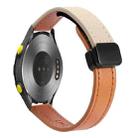 For Huawei Watch 2 Slim Magnetic Buckle 20mm Microfiber Leather Watch Band(Orange+Creamy Apricot) - 1